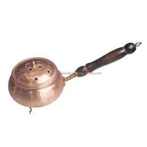 Brûleur d'encens de luxe en cuivre massif, brûleur de charbon, brûleur d'encens de frankincense avec couvercle pour rituels de nettoyage domestique - Grande Vente - Product Image 3