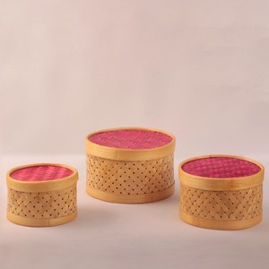 Cajas de paja de bambú tejidas de alta calidad, pequeñas y naturales hechas a mano, respetuosas con el medio ambiente, hechas en Vietnam para exportarse - Product Image 6