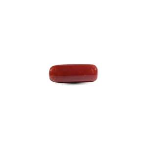 Natural Red Coral 7.2 Carat Oval Cabochon Loose Gemstone for Fine Jewelry - Product Image 2