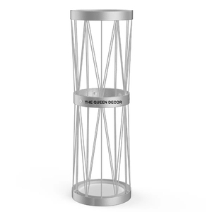 Metal With White and Black Finish Perfect Indoor Home Decoration Rain Gear Organization <b>Umbrella</b> Storage Rack in Powder Coated - Product Image 4