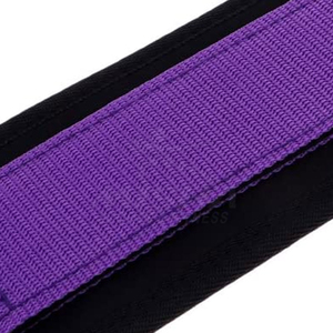 สายรัดข้อเท้าแบบวงแหวนคู่ ทำจากนีโอพรีน ระบายอากาศได้ พับเก็บได้ พกพาสะดวก ทนทาน ใช้สำหรับยกน้ำหนักบริเวณต้นขาและขา พร้อมแผ่นรองรับสายเคเบิลสำหรับการฝึกซ้อม - Product Image 5