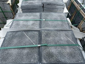 Piedra de pavimentación exterior de piedra caliza azul martillada con borde pulido para paisajismo de jardines - Product Image 4