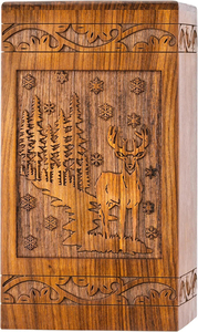 Urnes funéraires en bois de haute qualité au design unique pour adultes, urnes funéraires en bois, urnes funéraires de taille personnalisée, fournitures funéraires - Product Image 5