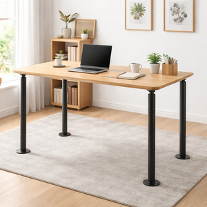 Adjustable Desk Legs 28-inch, Sturdy Steel Construction, <b>Set</b> of <b>4</b> Furniture Support Legs 1200lb Load EDPTBL025 - Product Image 3