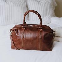 Bolsa de Lona de Cuero Genuino de Primera Calidad, Impermeable, Estilo Vintage, Ligera, Ecológica, de Gran Capacidad, con Cierre, Portátil