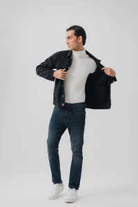 Custom OEM <b>Men</b> <b>Denim</b> <b>Jackets</b> Oversize Long Sleeve Basic Button Down <b>Denim</b> <b>Jackets</b> High Quality with Pockets Plus Size 2026 - Product Image 4