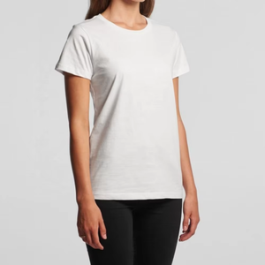 Camiseta de Manga Corta para Mujer, Algodón Premium, Personalizable, Transpirable, Tallas Grandes, Estilo Casual, Impresión de Logotipo Personalizada, Precio al por Mayor - Product Image 6