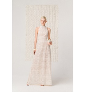 Vestidos de Verano para Mujer, Casuales, ODM LUNARA CUTWORK COUTURE, Tejidos, Corte en A, Marca Privada, Ropa Sólida, Vestido de Noche Elegante - Product Image 5