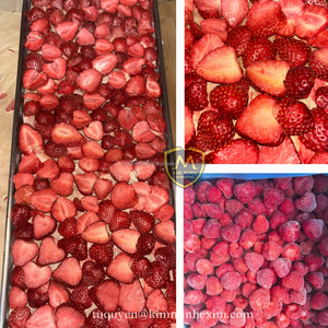 สตรอว์เบอร์รีแช่แข็งแบบ IQF ยี่ห้อ KMI ขายส่งจำนวนมาก สีสดใส รสชาติธรรมชาติ อายุการเก็บรักษา 24 เดือน - Product Image 3