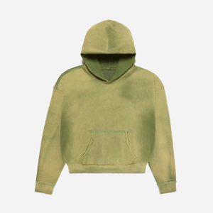 Custom Heavy Weight Fleece Boxy Fit Style Stone Wash Acid Wash Sun Faded Pullover Cotton Hoodie Blank Clothing Manufacturer - Product Image 3