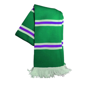 Écharpes de supporters de football en tricot de haute qualité pour l'extérieur, usage hivernal, nouveau style, longues, unies ou imprimées, avec logo personnalisé - Product Image 6