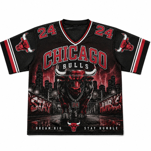 New Trendy Drop Shoulder Retro Oversized American Football Jersey Streetwear Y2K <b>Short</b> Sleeve <b>Mesh</b> Oversized Style Jersey - Product Image 1