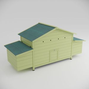 Grande pollaio esterno in legno con 2 lati scatole di nidificazione e 2 porte ruspanti pollaio gabbia - Product Image 4
