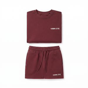 Wholesale Casual Polo Shirts Sets Cotton Polyester <b>Pullover</b> <b>Mens</b> Custom LOGO Tracksuit <b>Men's</b> T Shirt and Short Set With Zipper - Product Image 4