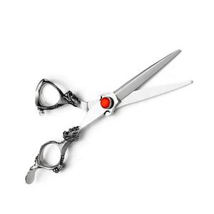 Ciseaux de coiffure professionnels en acier inoxydable 4Cr13, lame tranchante, pour droitiers, manche en céramique moyen, 28 dents - Product Image 3
