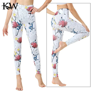 Women Yoga Leggings with Pockets High Waisted Super Soft <b>Tummy</b> <b>Control</b> for Workout Running Leggings with Blue Pockets - Product Image 4