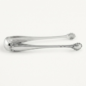 Stainless Steel Ice <b>Tongs</b> Silver Vintage Shell Design Barware <b>Serving</b> <b>Tongs</b> Antique Style Sugar Cubes Salad Food <b>Tong</b> Clip - Product Image 1