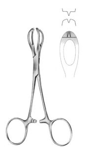 Lane Tissue Forceps Stainless Steel Surgical Tissue <b>Manipulation</b> Instrument Reusable - Product Image 2
