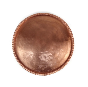 Traditional Pure <b>Copper</b> Plate for Dining <b>Table</b> Hand Hammered <b>Copper</b> Thali Set Piece <b>Copper</b> Dinnerware for Healthy Eating & Yoga - Product Image 1