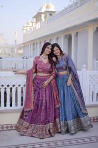 Conjunto de Lehenga Choli Dupatta de la India, el más vendido, para novias, bodas, fiestas, atuendo étnico, Lehenga Choli a precio de mayoreo - Product Image 2