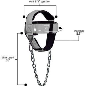 Harnais de musculation respirant en néoprène avec chaîne en acier robuste pour l'entraînement et l'haltérophilie - Product Image 5