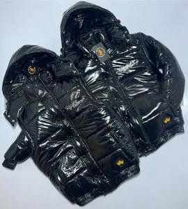 Men's Winter Cold-Weather Hooded Sports <b>Jacket</b> Solid-Color Zipper High Street Windproof Eco-Friendly - Product Image 2