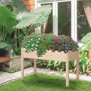 Jardinière surélevée en bois massif à 3 niveaux, bac à plantes modulaire durable en bois pour légumes et herbes de jardin, kit de jardinage - Product Image 6