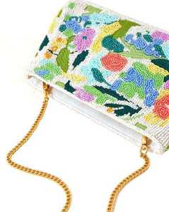 Pochette brodée pour femme, élégante, avec travail artistique en miroir, pour une apparence chic lors de soirées - Product Image 5