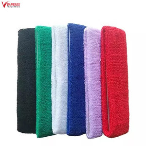 Muñequeras deportivas para hombres y mujeres, bandas de tela de algodón suave que absorben el sudor para tenis - Product Image 2