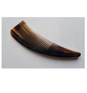 Peine de cuerno natural hecho a mano para peinar el cabello, desenredar, cuidar el cabello, herramienta de belleza profesional para peluquería, superficie lisa - Product Image 1