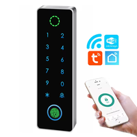 Control de Acceso por Huella Digital WiFi Tuya Económico, Control de Acceso con Teclado Digital Táctil Inteligente a Prueba de Agua IP66 con Sistema RFID