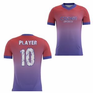 Maillots de football personnalisables en polyester léger et respirant, les plus vendus, avec service OEM pour nom d'équipe sur le devant – Marque privée MOQ - Product Image 2