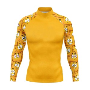 Maillot de bain Rash Guard 2026 à manches courtes, protection UV UPF 50+, gilet anti-UV élastique, coupe ample, séchage rapide pour homme - Product Image 3