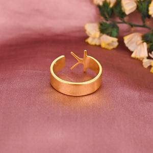 Anillo Ajustable de Latón con Letra K Chapado en Oro, Elegante y Moderno, para Mujer, Regalo de Boda o Compromiso, Lote al por Mayor de 25 Pares - Product Image 3