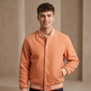 <b>Lightweight</b> Varsity Letterman <b>Jacket</b> Casual Baseball <b>Bomber</b> Coat for Men <b>Women</b> Outdoor Streetwear Wear - Product Image 4