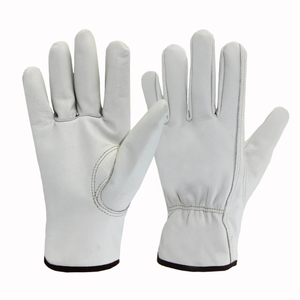 Gants de travail de sécurité en cuir de vachette pour hommes et femmes, gants de conduite en cuir, vêtements de mode - Product Image 3