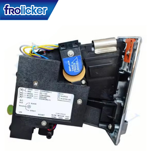 เครื่องรับเหรียญ FRO DC 12V 18-33 มม. เส้นผ่านศูนย์กลางเหรียญ 1.2-3 มม. ความหนา ไต้หวัน FRO-39 สีดำ+สีเทา เครื่องคัดเหรียญ - Product Image 2