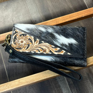 กระเป๋าสตางค์แบบยาวสำหรับผู้หญิงแบบใหม่กระเป๋าสตางค์หนังแท้มีช่องใส่บัตรและบัตรมีช่องใส่บัตร - Product Image 4