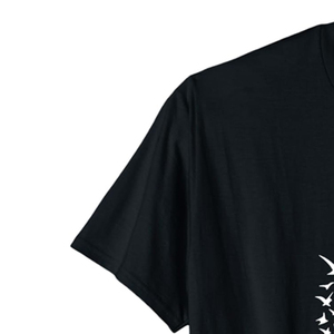 เสื้อยืดคอกลมผู้ชาย แขนสั้น ผ้าถัก ทรงลำลอง ดีไซน์เรียบ สีดำ - Product Image 6