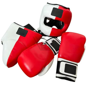 Gants d'entraînement de boxe MMA personnalisés pour le visage entier - Équipement de protection durable en cuir véritable lacé, anti-humidité pour la boxe - Product Image 4