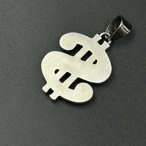 Collar de Lujo con Colgante de Símbolo de Dólar con Incrustaciones de Moissanita, Plata de Ley, Estilo Hip Hop, Joyería Unisex - Product Image 5