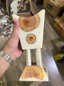 Brûleur d'encens artisanal en bois et résine, porte-bakhoor, support d'encens aromatique pour la décoration religieuse de la maison - Product Image 5