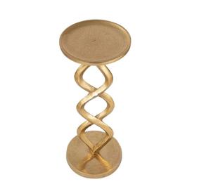 Modern <b>Gold</b> Metal Pedestal <b>Console</b> <b>Table</b> Contemporary Living Room Furniture - Product Image 2