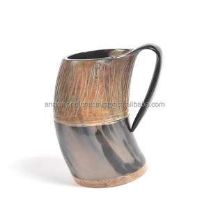 ฮอร์นแก้วทังก์ฮอร์นสำหรับดื่มเบียร์ทำด้วยมือแกะสลักธรรมชาติแบบกำหนดเอง - Product Image 1