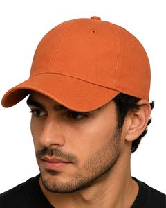 Manufacturer Custom Burnt Orange Plain Baseball Cap Adjustable Unisex Cotton Sports <b>Hat</b> Casual Outdoor <b>Summer</b> Fashion Snapback - Product Image 1