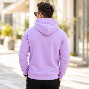 Sweat-shirts unisexes surdimensionnés en coton 450 g/m², style streetwear, décontractés, personnalisables, avec poche, écologiques, respirants, pour l'hiver - Product Image 3