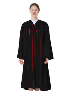 Étole de prêtre en tissu de qualité supérieure avec broderie, vêtements liturgiques |   Robes de chœur de style classique personnalisées en gros - Product Image 2