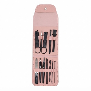 Stainless Steel Manicure <b>Pedicure</b> Tool Kit Nail Care <b>Set</b> with Case Cuticle Remover Nail Clippers and Tweezers - Product Image 2