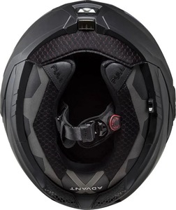 Casco modular Advant X 100% ORIGINAL, negro, integral para motocicleta, con visera transparente y ventilación. - Product Image 3