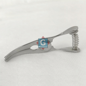 Pince Glover Bulldog Courbée Réutilisable en Acier Inoxydable de Qualité Médicale pour Instruments Chirurgicaux - Product Image 6